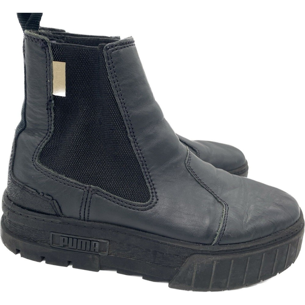Puma 381651-01 Wmns Mayze Chelsea Infuse Chelsea Boots Ankle Low Heel 1-2 Sz 8.5
